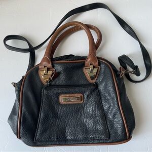 Vintage Sinbari Black and Brown Handbag